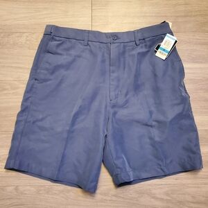 Alfani Shorts NEW Navy Blue Chino Size 36 8.5 Inseam Flat Front